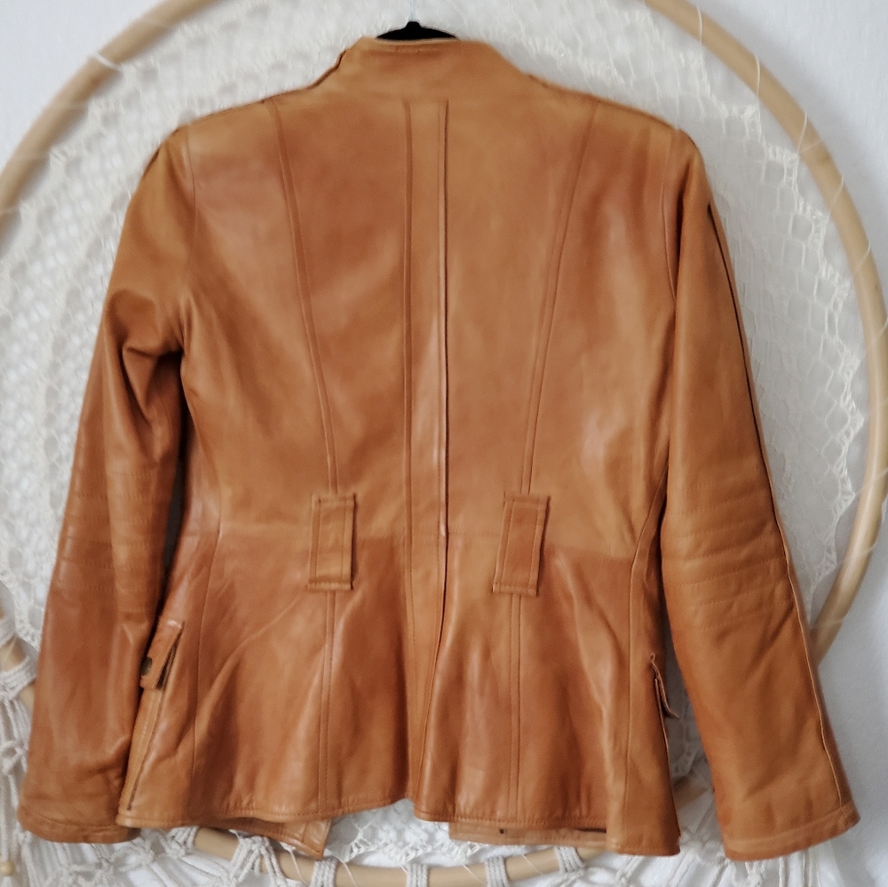 Zara Basic Leather Utility Multi Pocket Jacket - Picture 12 of 12